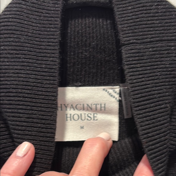 Hyacinth house for tuckernuck. Chic Black Sweater with Rhinestone Accents - Picture 2 of 3